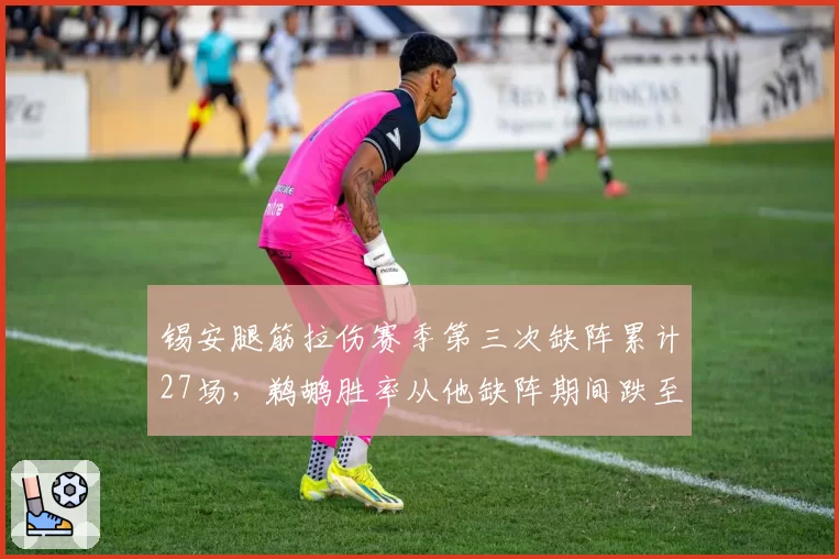 锡安腿筋拉伤赛季第三次缺阵累计27场,鹈鹕胜率从他缺阵期间跌至38%